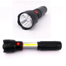 4 AAA Battery Powered LED Work Light 3W COB LED Retractable Flashlight